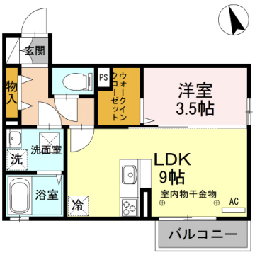 Ｄ-ｒｏｏｍひよどりの間取り