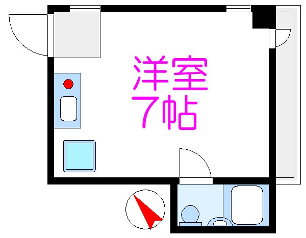 台東区浅草橋のマンションの間取り