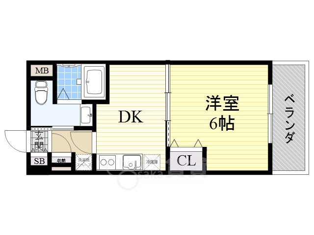 ドライバウム江坂の間取り