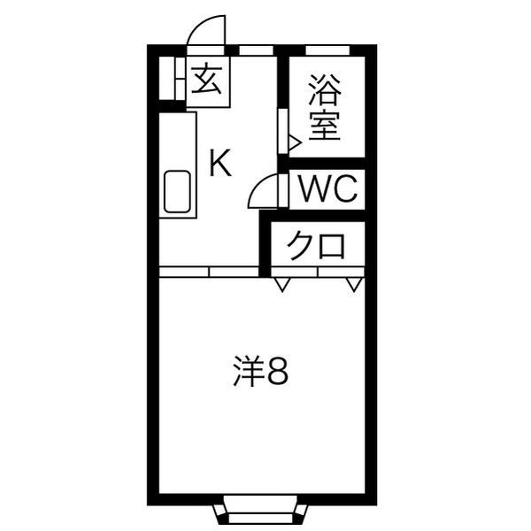 カサグリスB棟の間取り