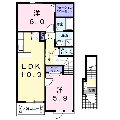 グランアンジュ　IIの間取り