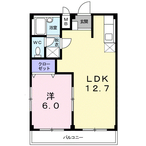 グリーンヒルズＢの間取り