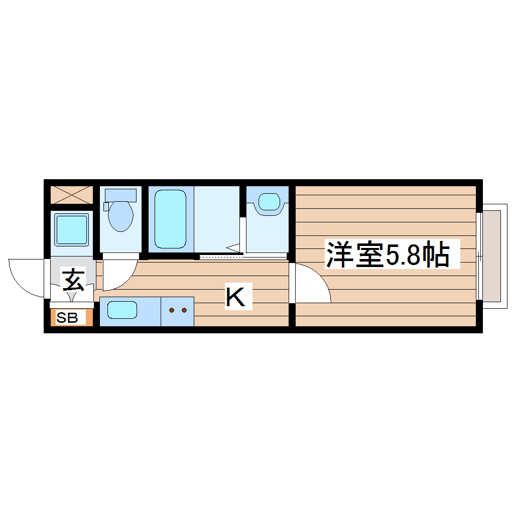 クオリア南仙台A棟の間取り