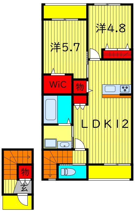 （仮称）日暮3丁目メゾン北棟の間取り