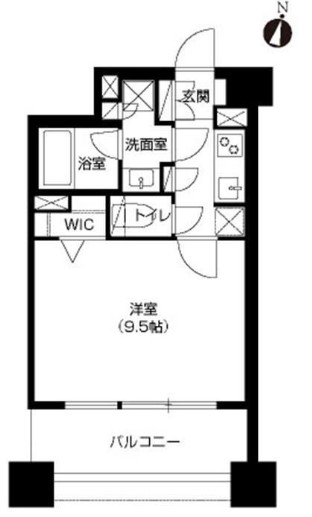 神戸市灘区琵琶町のマンションの間取り