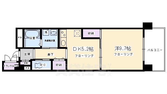 プレアデス桃山の間取り