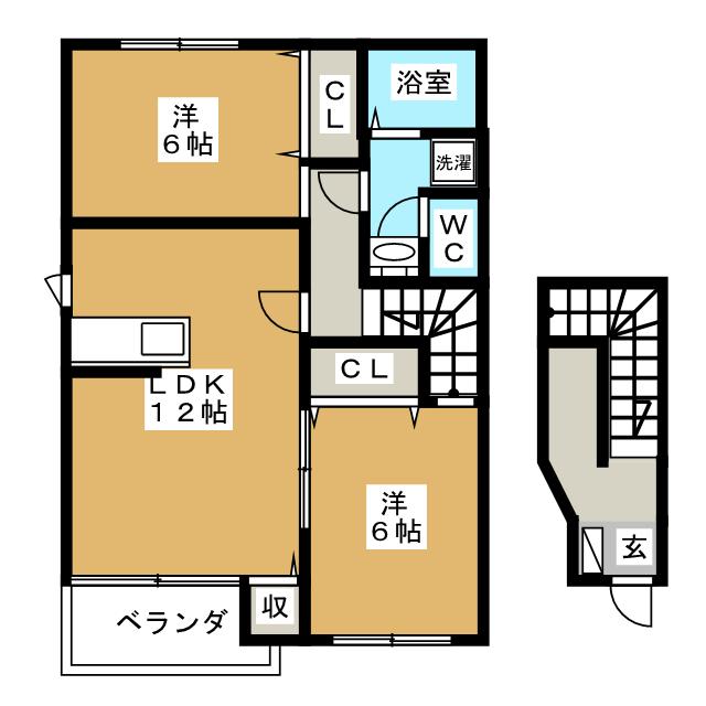 シャトードゥヴェルジェの間取り