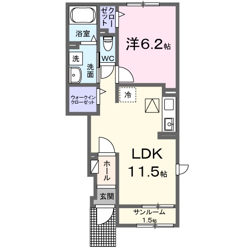 コンフォーティア　トクミツの間取り