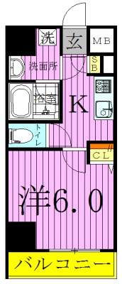 ラフィスタ大師前３の間取り