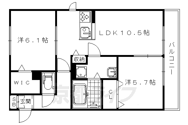 リヴァージュシャトレの間取り