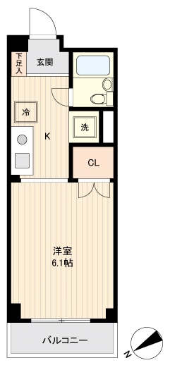 【横浜市保土ケ谷区保土ケ谷町のマンションの間取り】