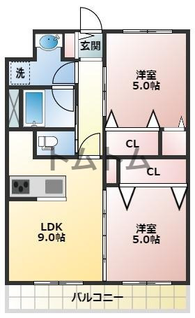 【V-ROOM幕張本郷の間取り】