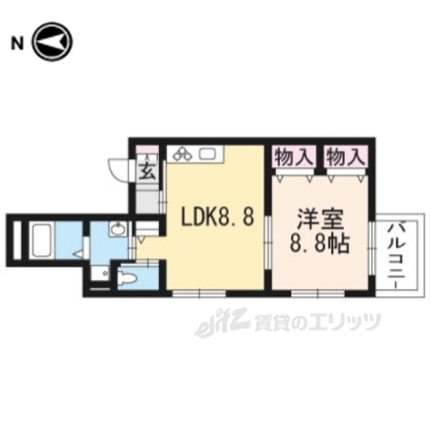 ＥＬＭＡＩＳＯＮＦＬＡＴＳの間取り