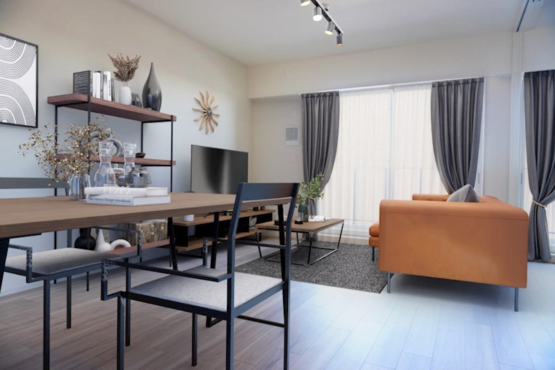 居室・リビング　バルコニーに面したLDK12.2帖！※家具はCGイメージです