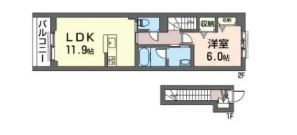 東京都世田谷区下馬４（アパート）の賃貸物件の間取り