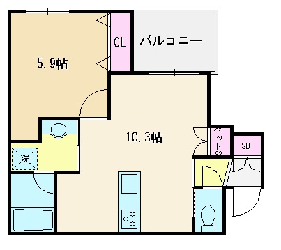 クラリスの間取り