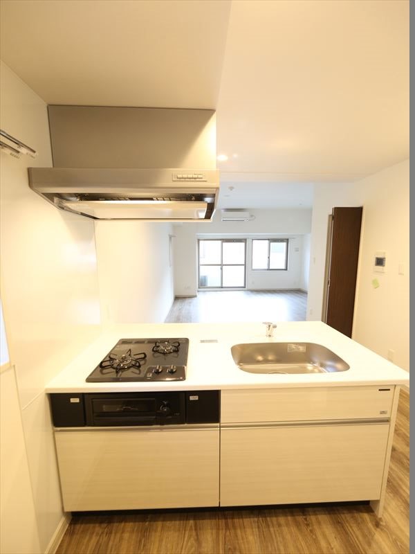 キッチン　カウンターキッチン　2口ガスコンロ　グリル付