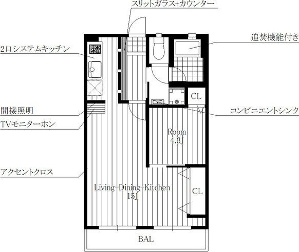 セントラル川名の間取り