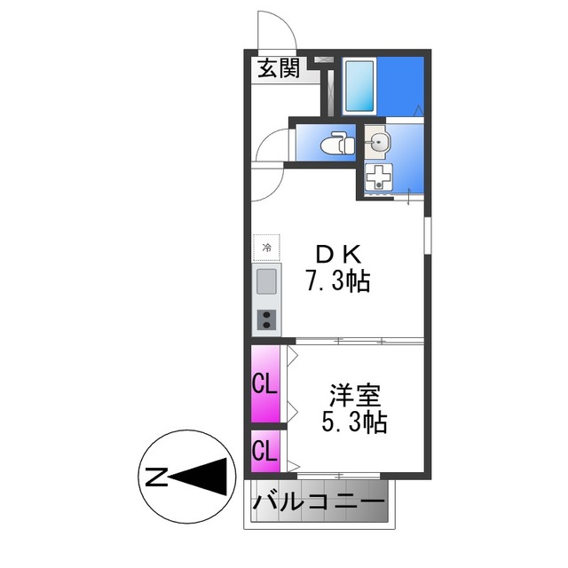 フジパレス弥刀駅北II番館の間取り写真
