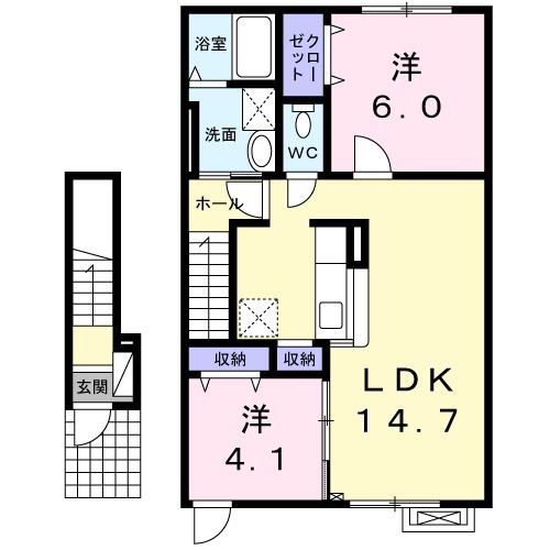 プリムローズ　エムの間取り