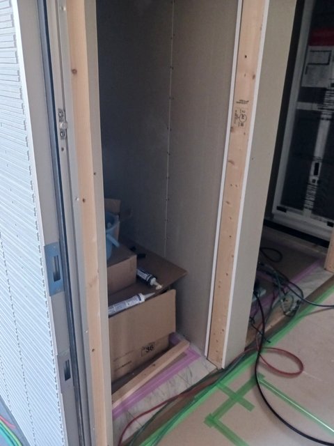 トイレ　建築中