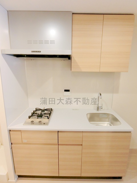 キッチン　2口ガスコンロのシステムキッチン