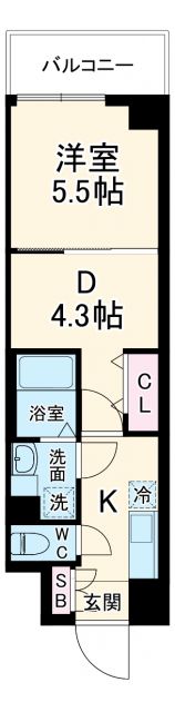 Alivis浦安の間取り写真