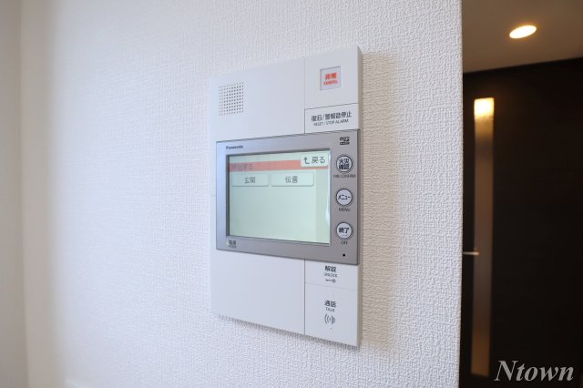 セキュリティ　モニター付きインターホンです