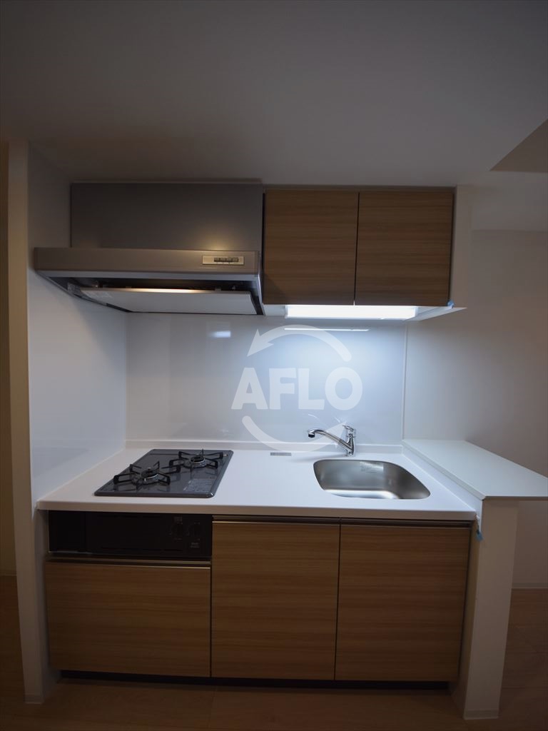 キッチン　アーバネックス北堀江II　ガス２口コンロシステムキッチン