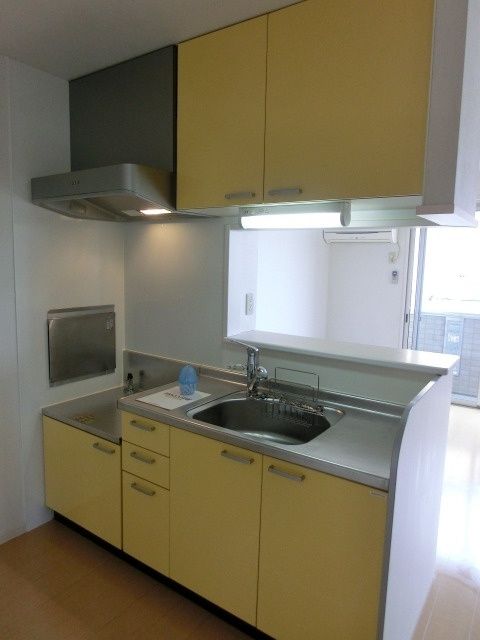 キッチン　２口ガスコンロ設置可