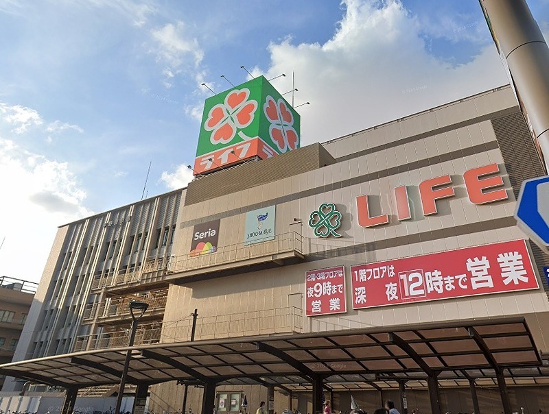 スーパー　ライフ 喜連瓜破店（スーパー）まで96m