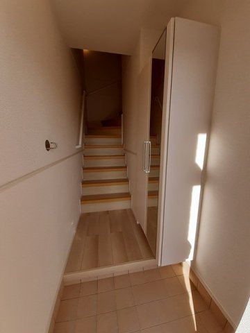 玄関　収納もある玄関です