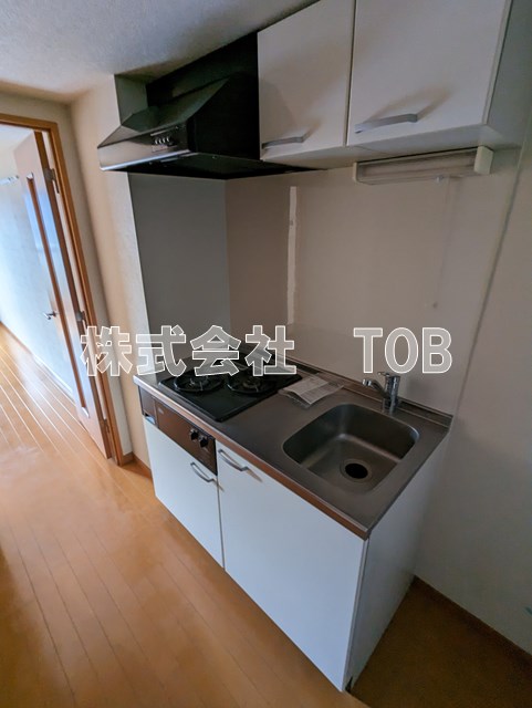 キッチン　2口ガスコンロ※クリーニング中の写真