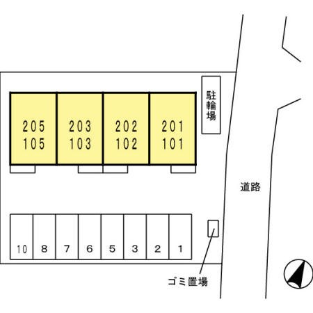 駐車場　敷地内駐車場です。