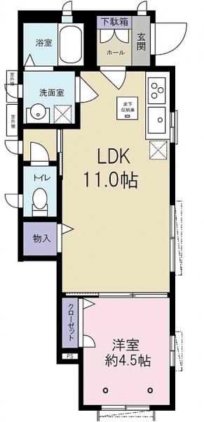 DUO神楽坂の間取り写真