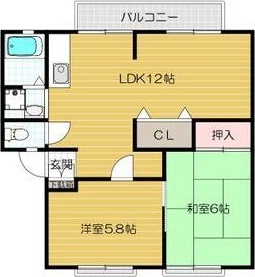ハイツカトレア Aの間取り写真