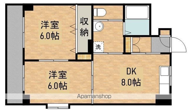 デュアルカーサ横町の間取り写真