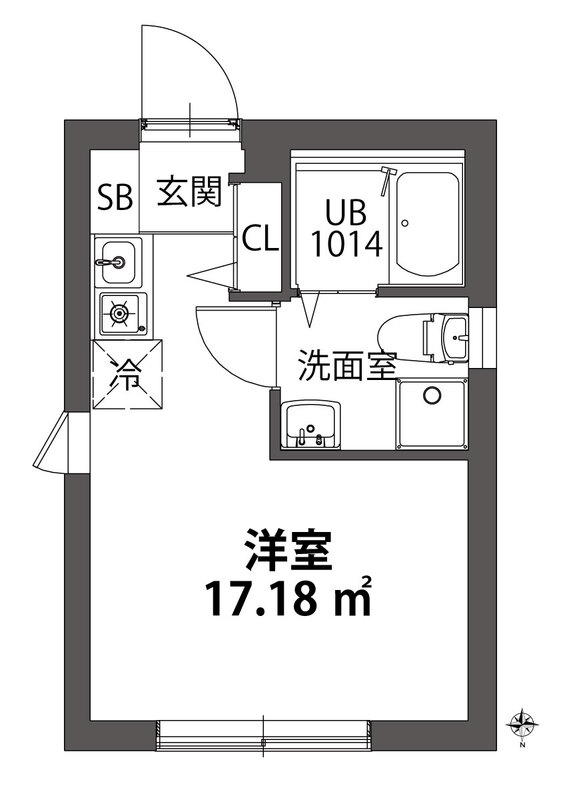 東京メトロ日比谷線 南千住駅 徒歩7分 5階建 築4年の間取り写真
