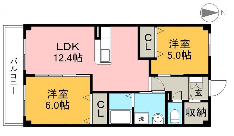 とさでん交通伊野線 旭町三丁目駅 徒歩19分 2階建 築18年の間取り写真