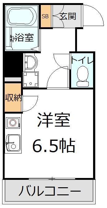 ＪＲ常磐線 柏駅 徒歩6分 8階建 築21年の間取り写真