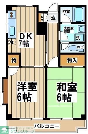 リバーサイドマンションの間取り写真