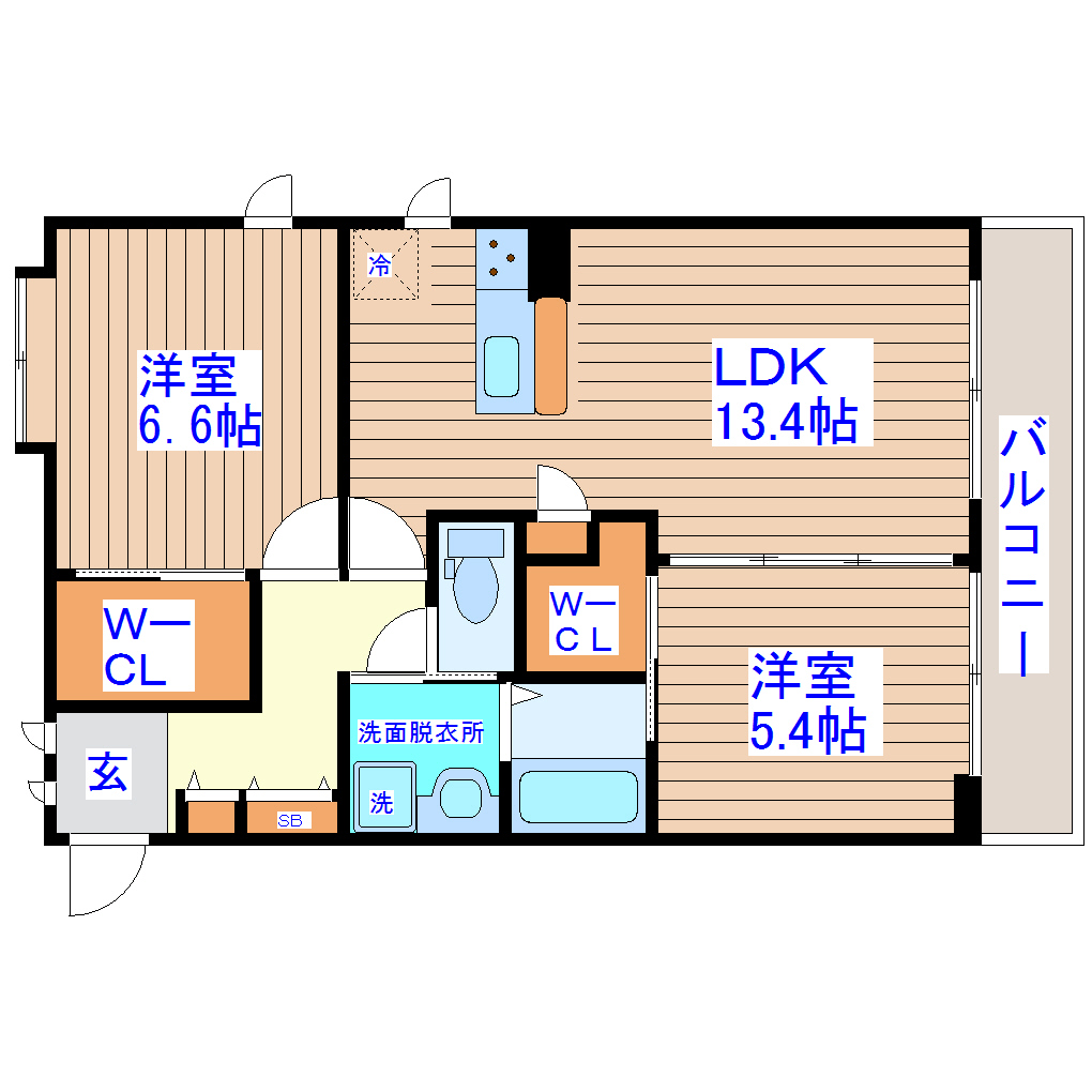 ヴェルデ向山の間取り写真