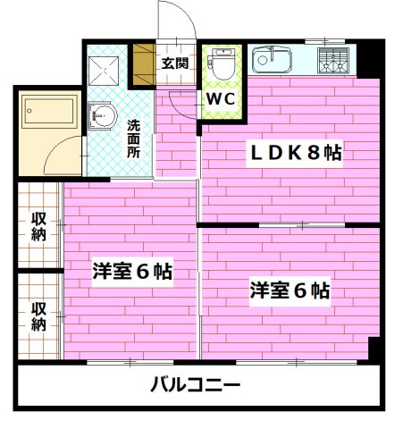 ＪＲ山陽本線 海田市駅 徒歩20分 3階建 築30年の間取り写真