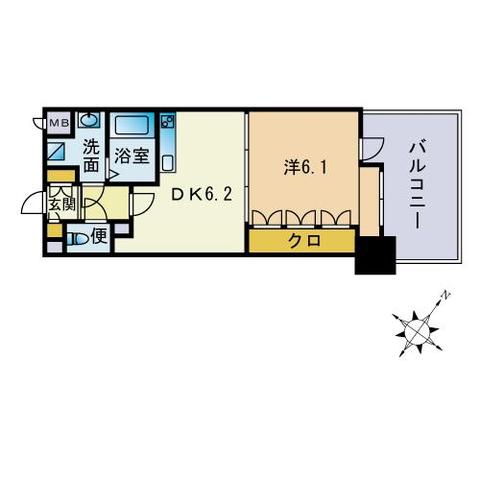 サムティ天神南の間取り写真