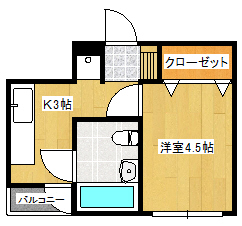 カサベルデ本町の間取り写真