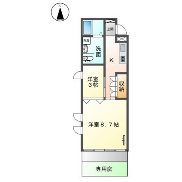 大阪モノレール彩都線 彩都西駅 徒歩14分 3階建 築17年の間取り写真
