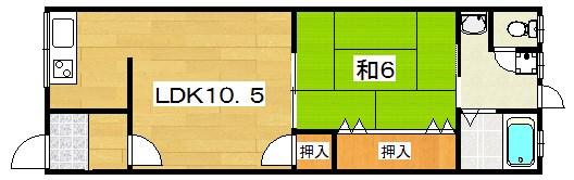 橘ハイツの間取り写真