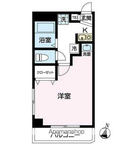 ＪＲ京浜東北線 浦和駅 徒歩7分 4階建 築35年の間取り写真