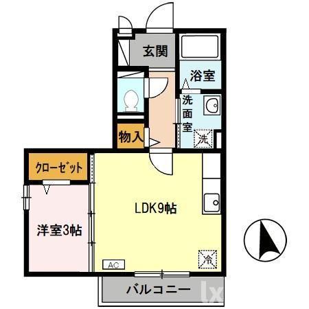 ヘルト・シュトラーセの間取り写真