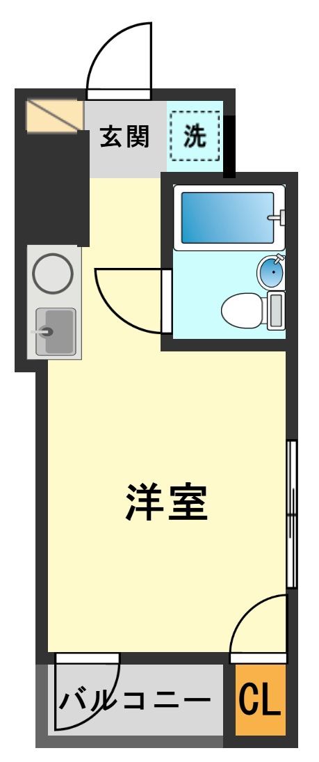 ＪＲ総武線 新小岩駅 徒歩9分 4階建 築40年の間取り写真